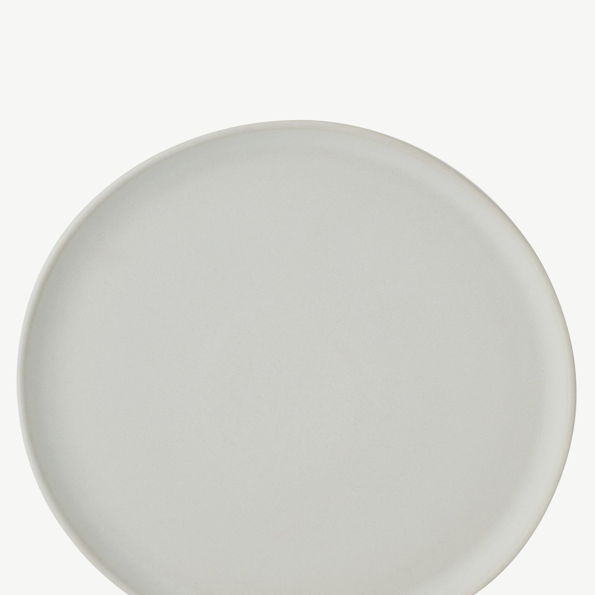 LoHo Dinner Plates Set of 4, Light Grey Reactive Glaze
