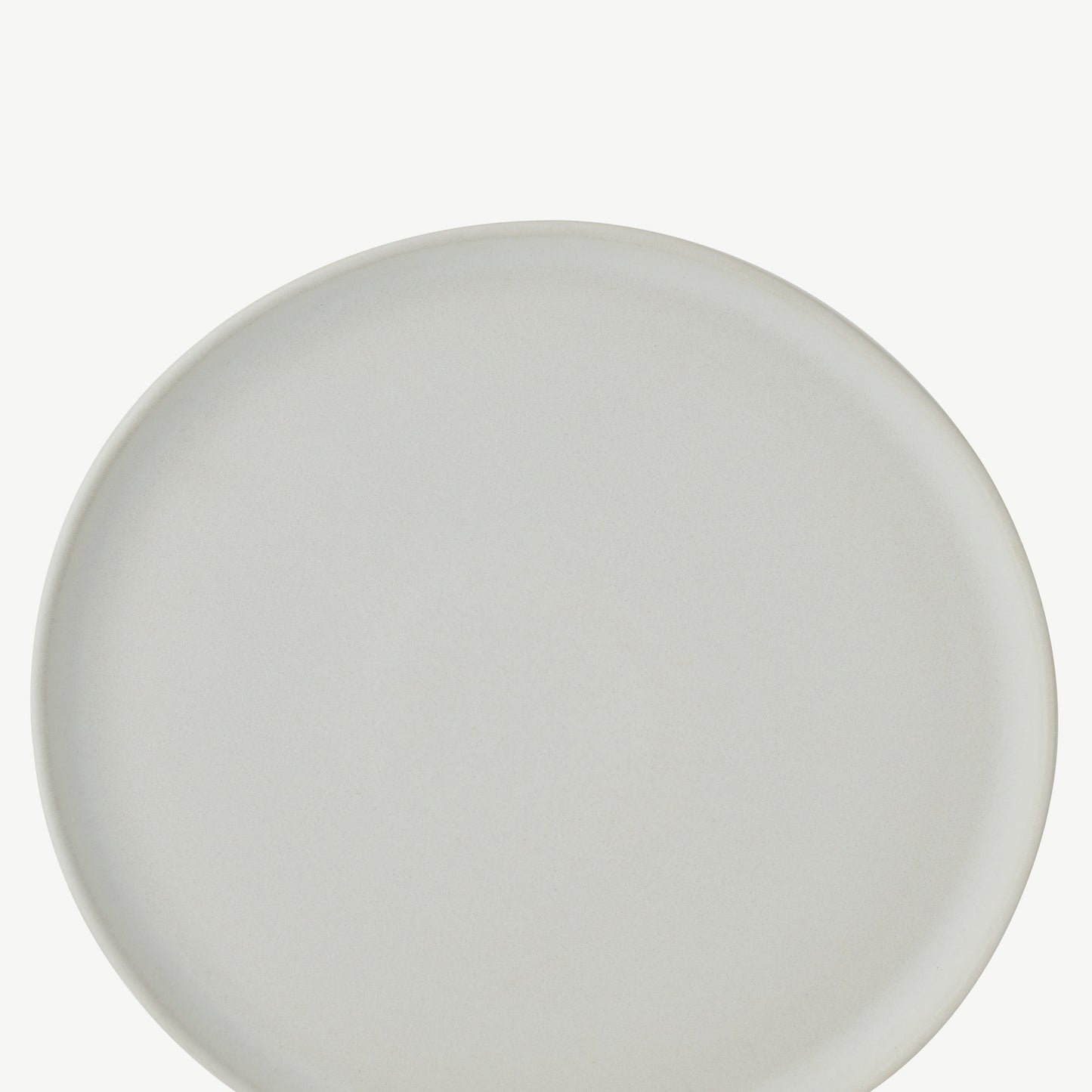 LoHo Dinner Plates Set of 4, Light Grey Reactive Glaze