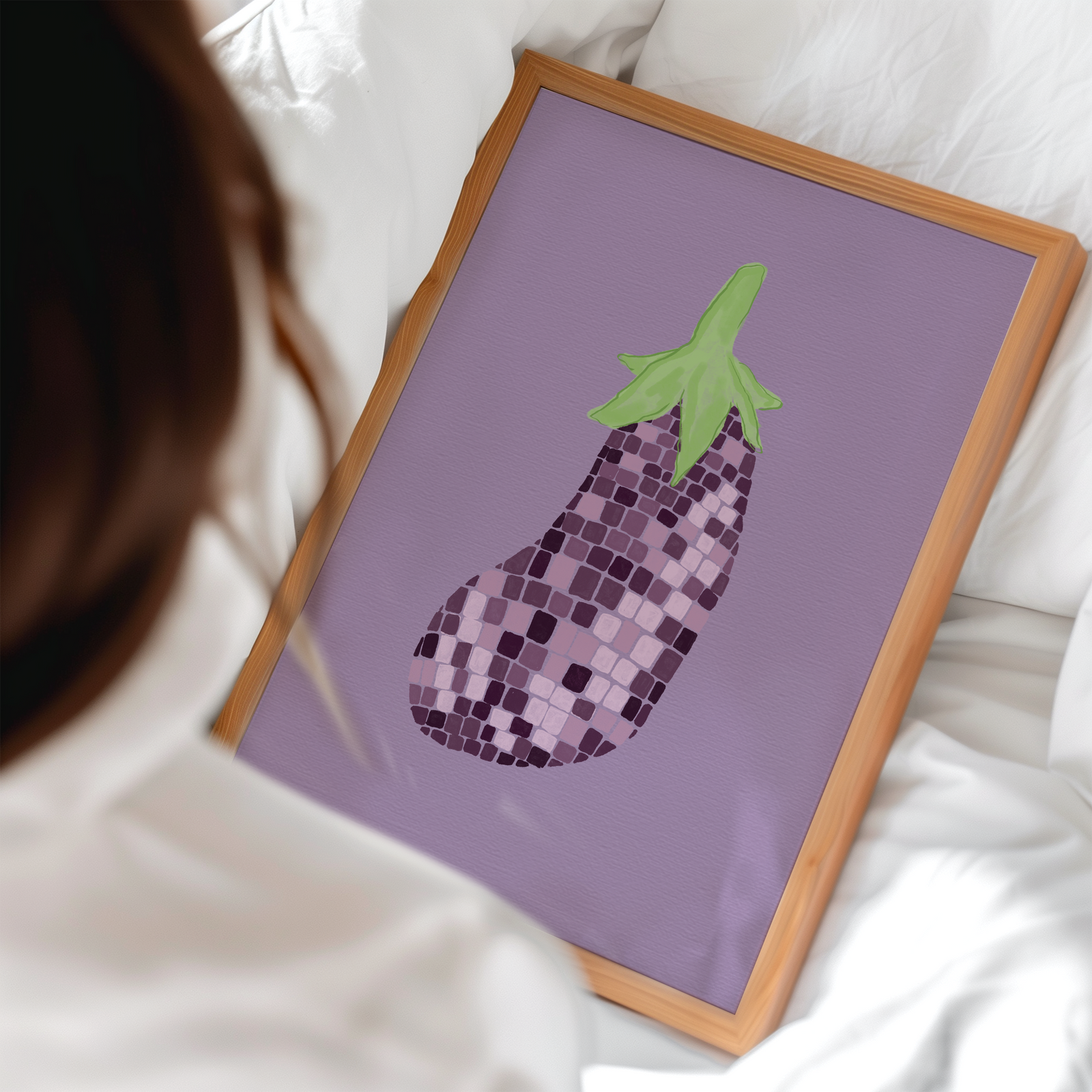 Disco Aubergine Print