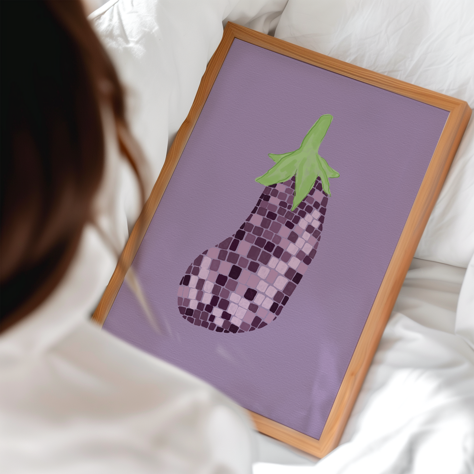Disco Aubergine Print