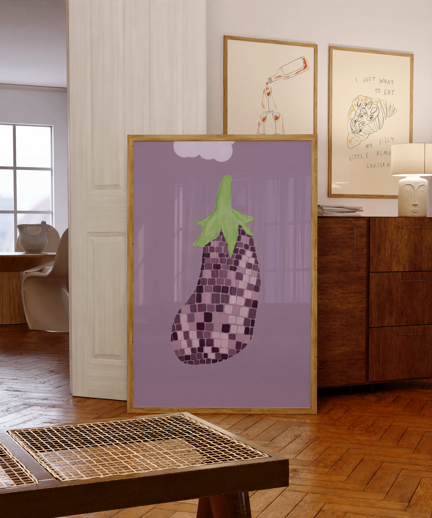 Disco Aubergine Print