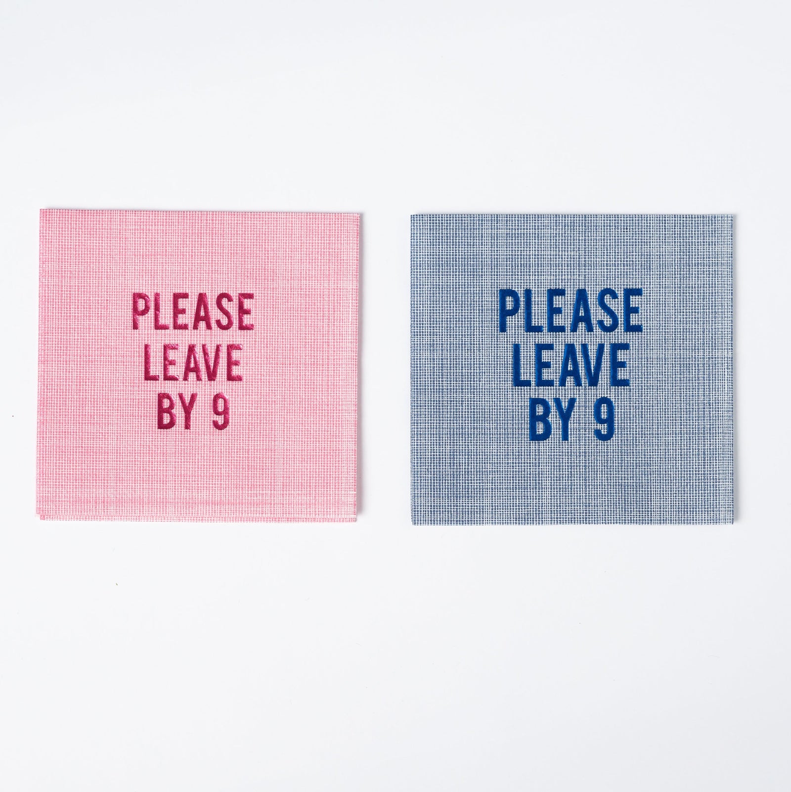 "Please Leave By 9" Disposable Napkin (set of 20)