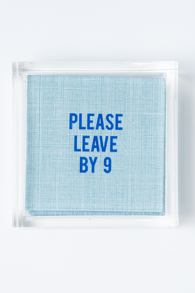 "Please Leave By 9" Disposable Napkin (set of 20)