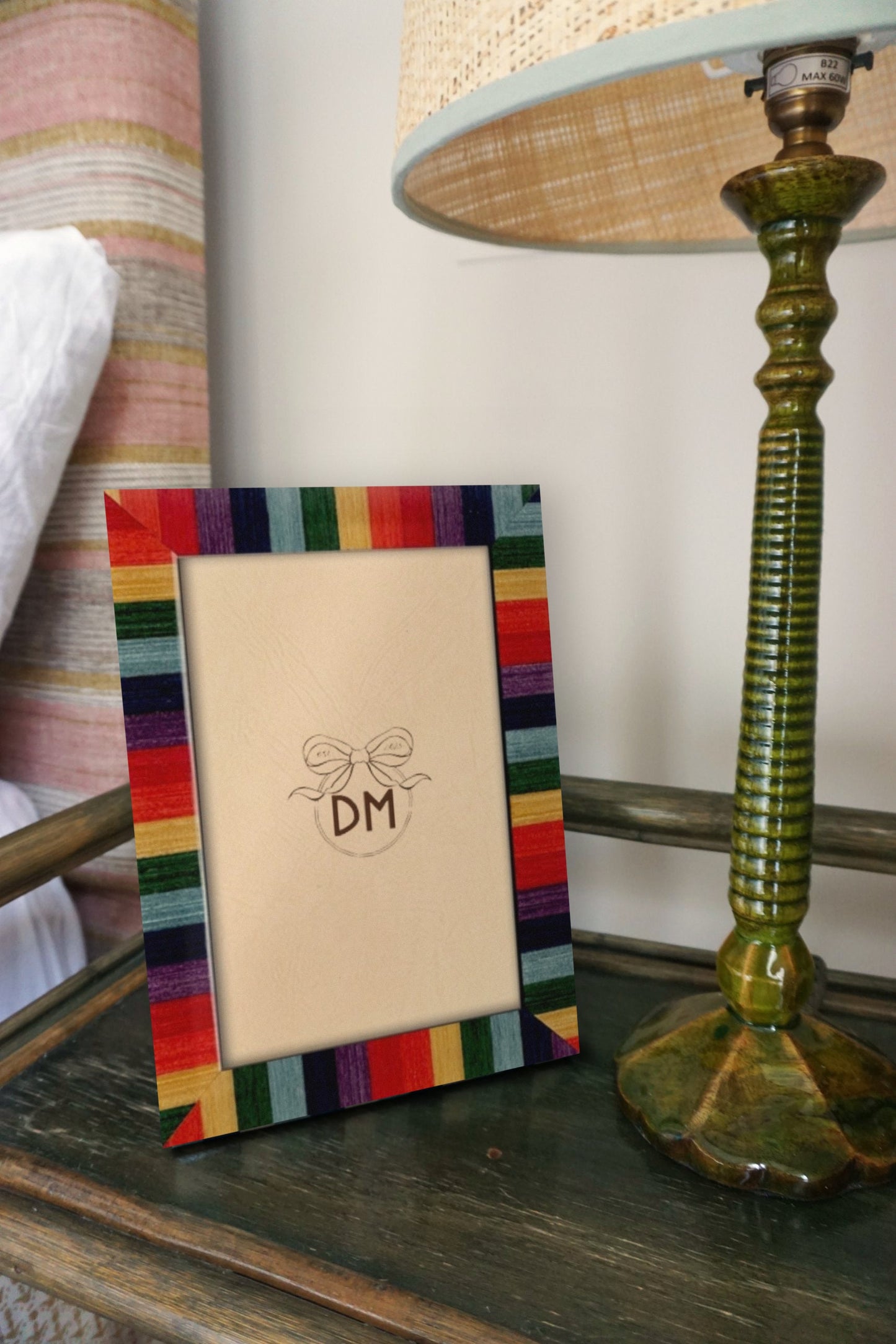 Marquetry Frame In Multicolour