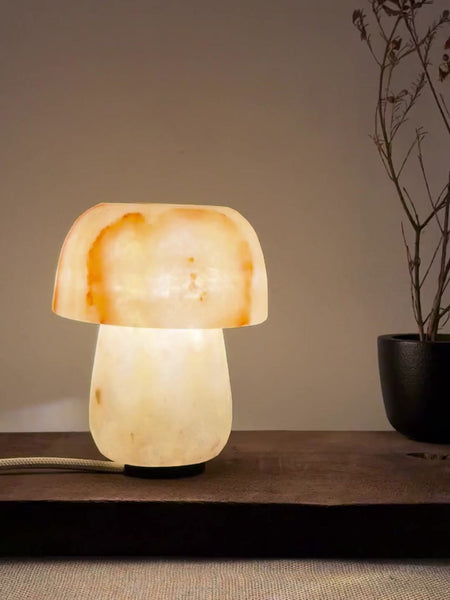 Shroom Dot | Alabaster Stone Lamp