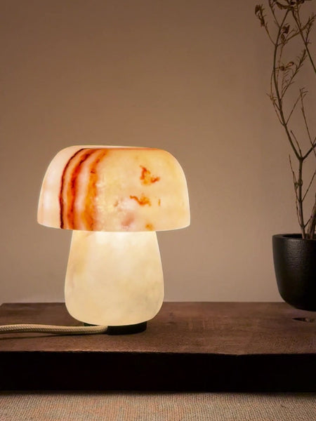 Shroom Dot | Alabaster Stone Lamp