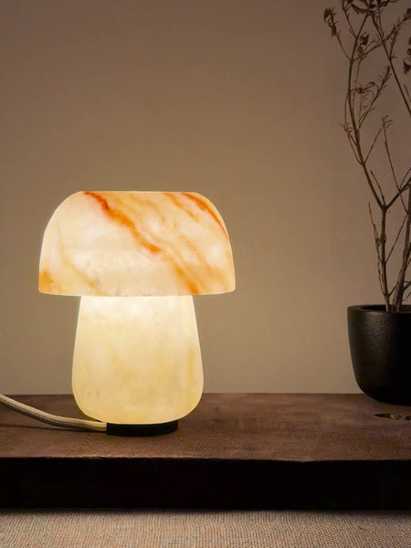 Shroom Dot | Alabaster Stone Lamp