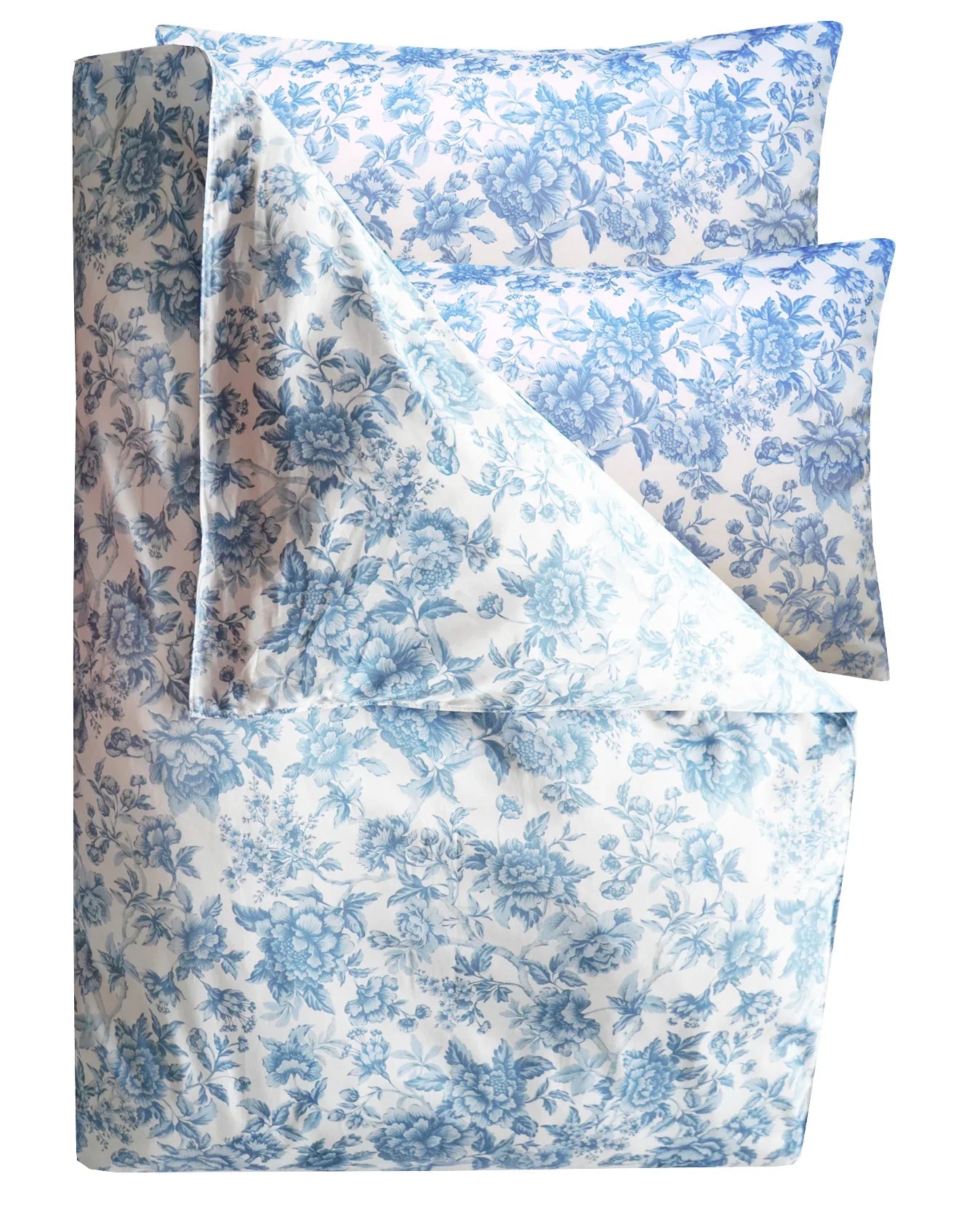 Duvet Set Made With Liberty Fabrics & Bridgerton Regency Trail China Blue