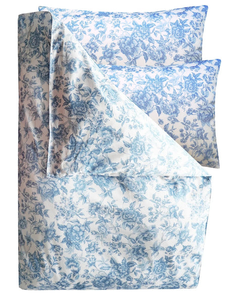 Duvet Set Made With Liberty Fabrics & Bridgerton Regency Trail China Blue