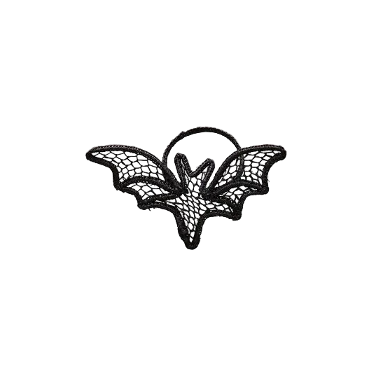 Halloween Bat Napkin Ring – Black Lace Gothic Napkin Holder – Handmade Spooky Table Decor – Fall Party Accent – Witchy Dinner Setting