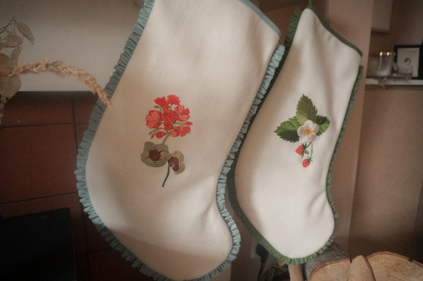 Geranium Christmas Stocking