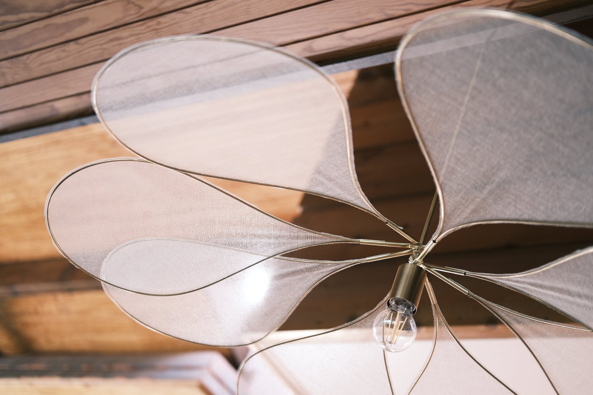 Pale Originelle Tarlatan Ceiling Light