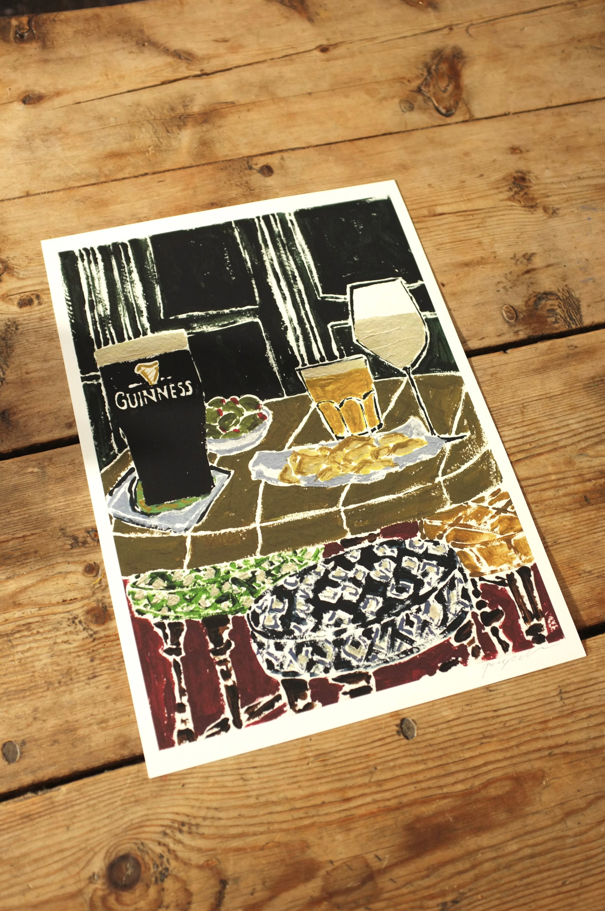 The White Lion Print