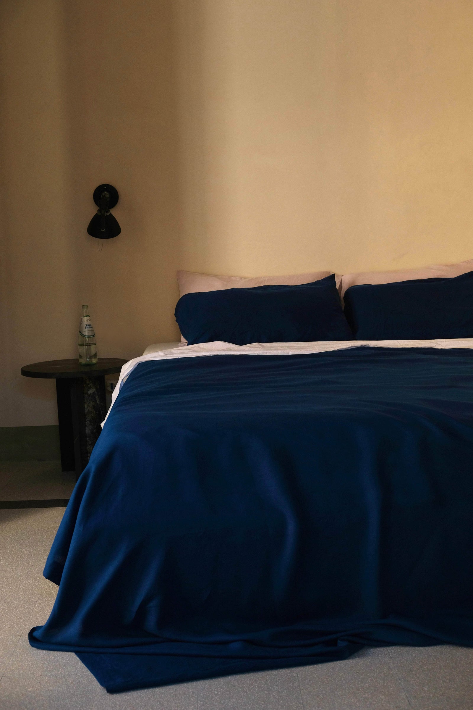 Hemp Flat Sheet Midnight Blue