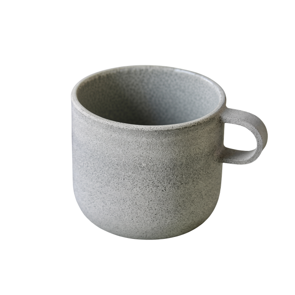 Handmade Curved Mug, Stone