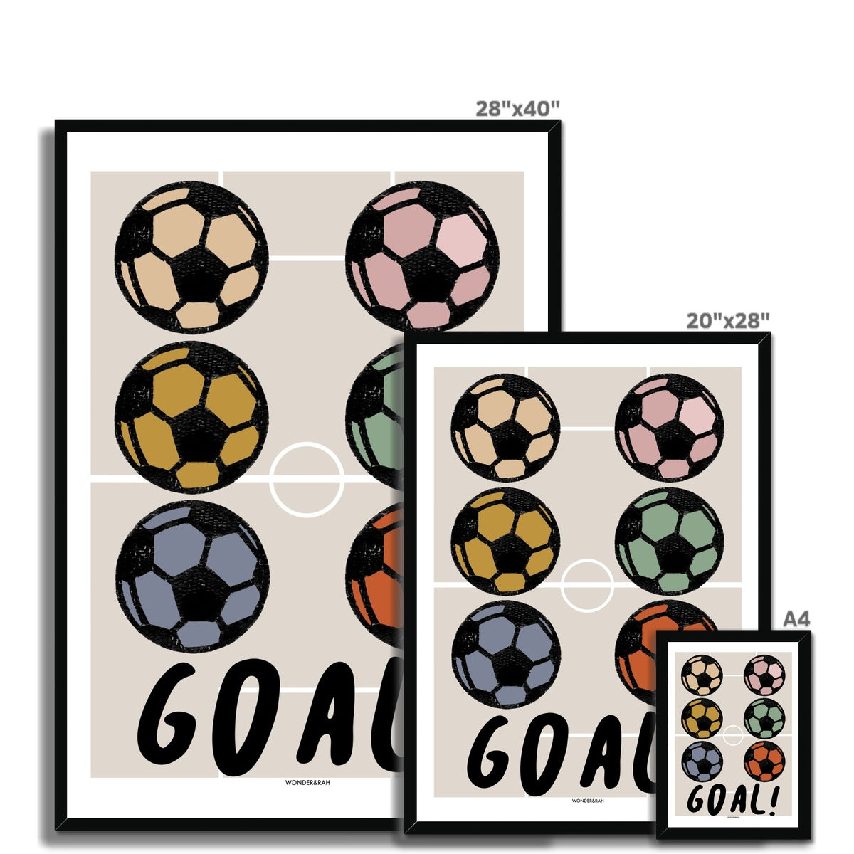 Muted Tones Goal! Children's Print