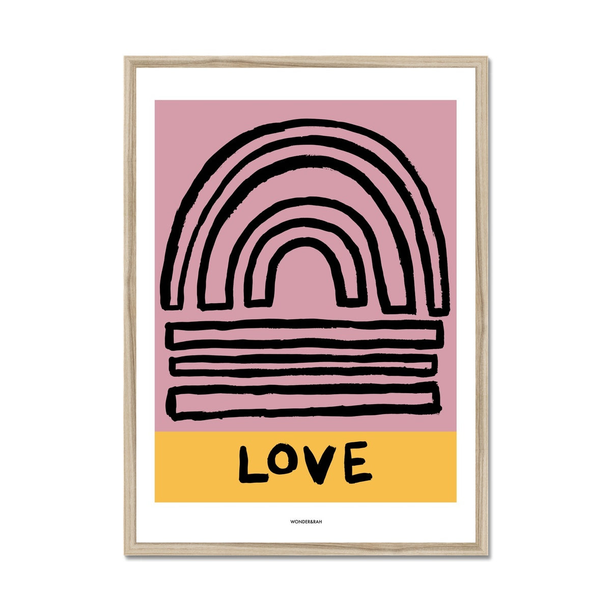 Happy Love Abstract Print