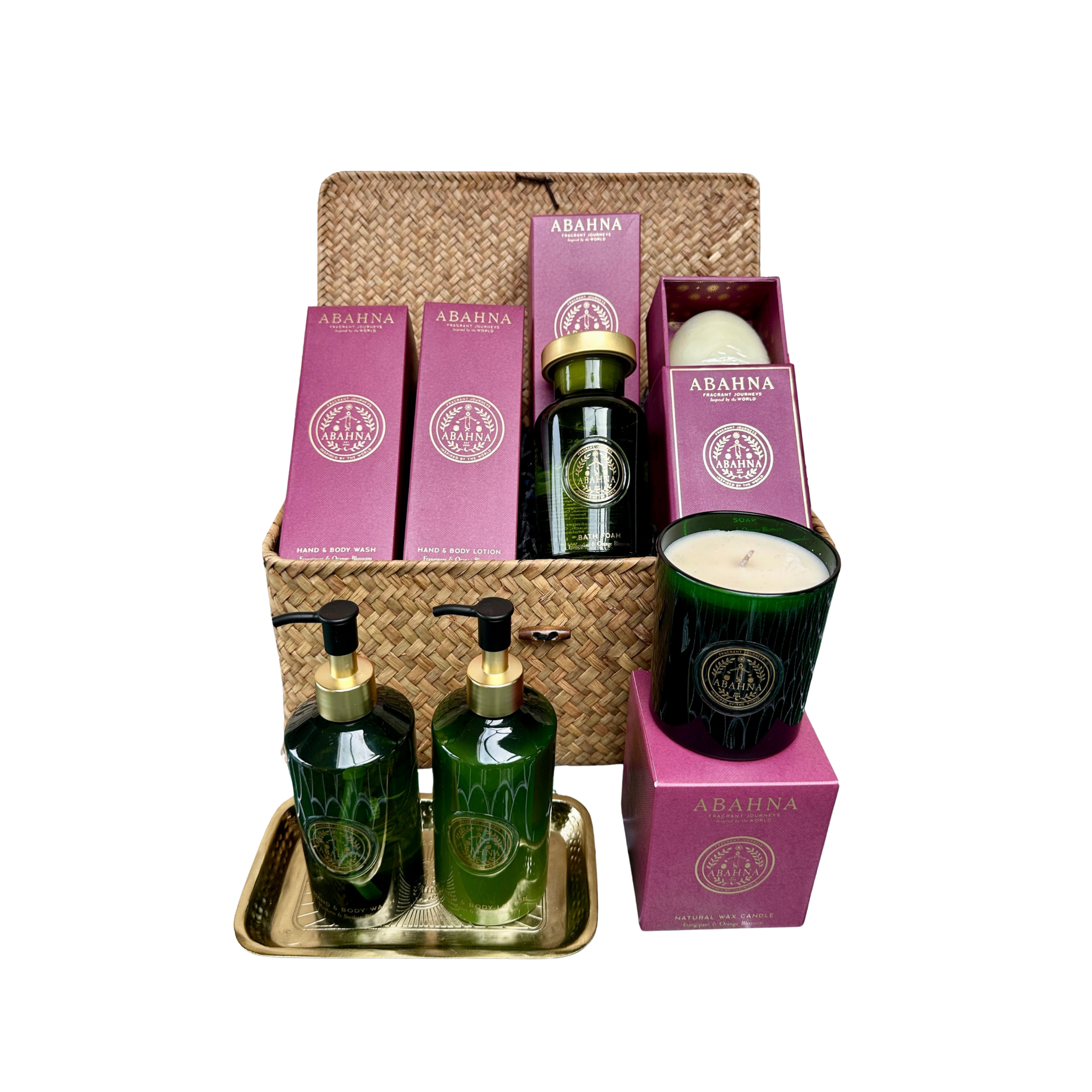 Bath Connoisseur's Hamper - Frangipani & Orange Blossom