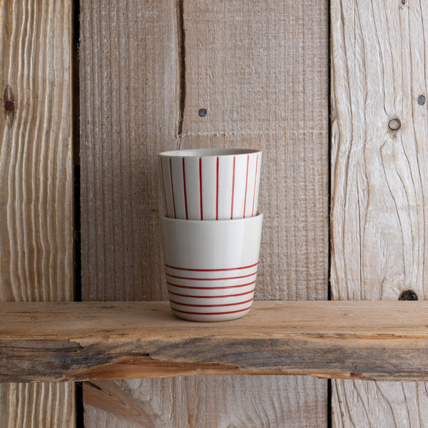 Sorrel Beaker - Brushed Earth Red - Small (Set of 2)