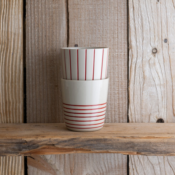 Sorrel Beaker - Brushed Earth Red - Large (Set of 2)