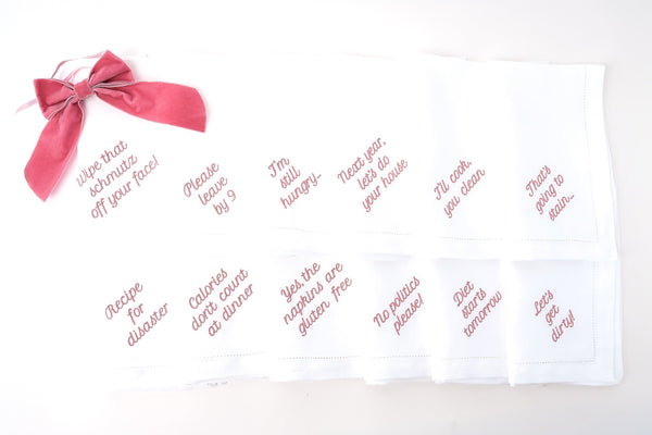 "Mixed Messages" Dinner Napkin Set