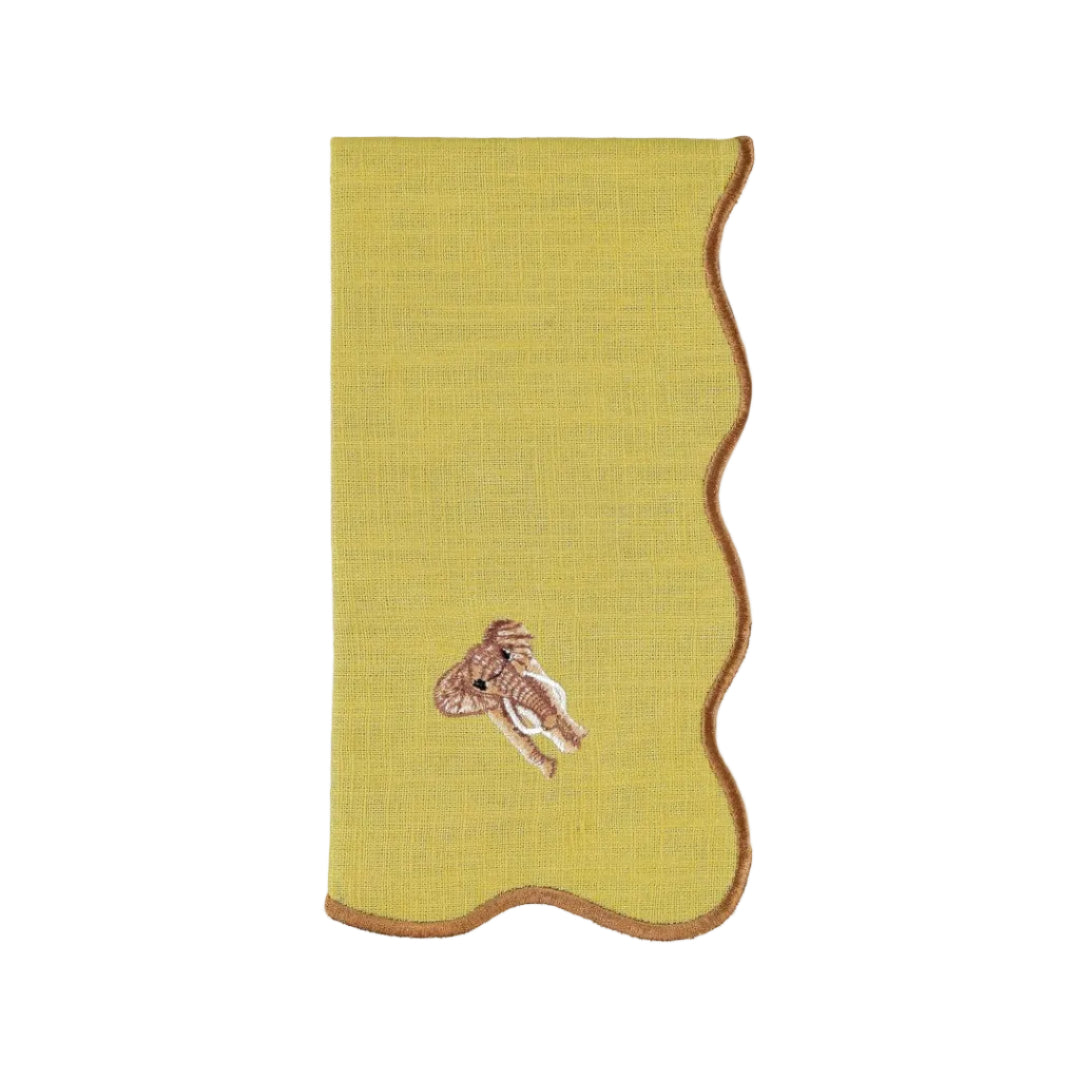 Selva Green Napkin, Elephant