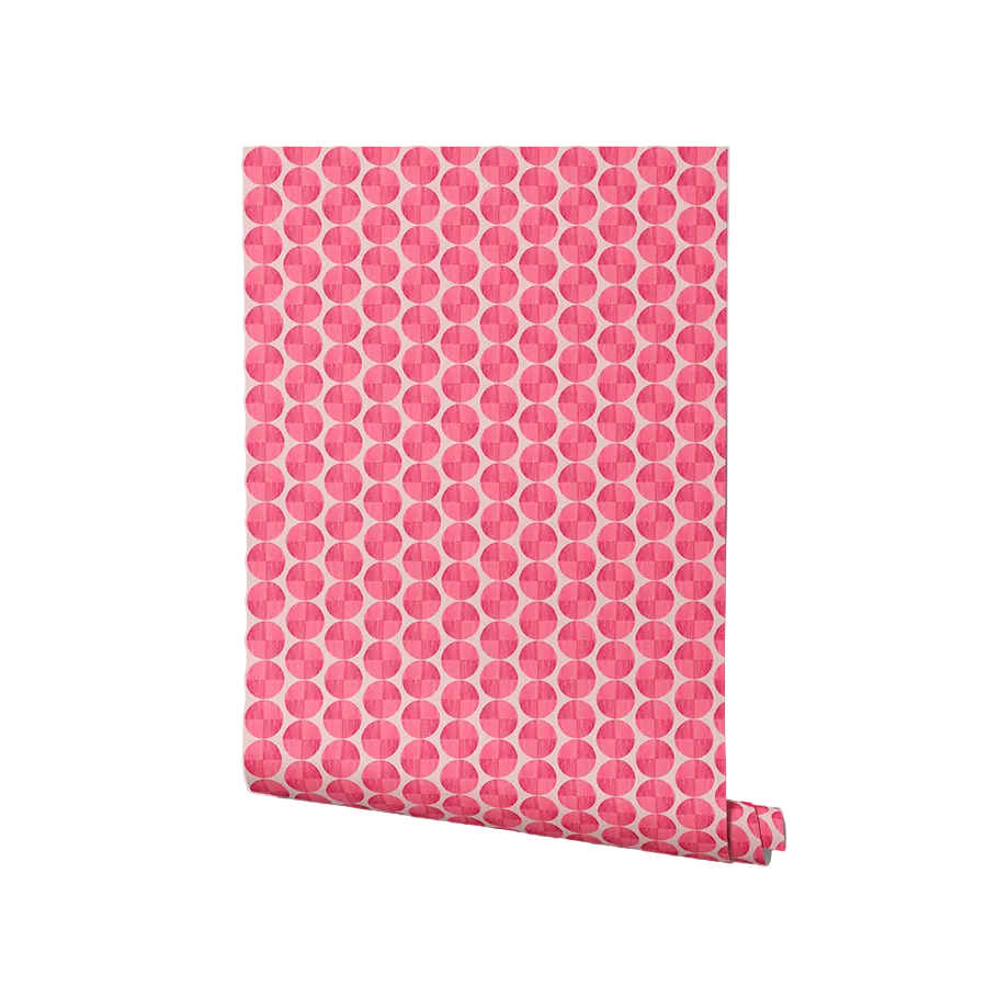 Elysia Fuchsia Geometric Wallpaper