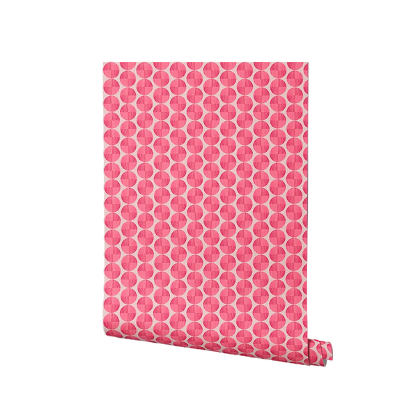 Elysia Fuchsia Geometric Wallpaper