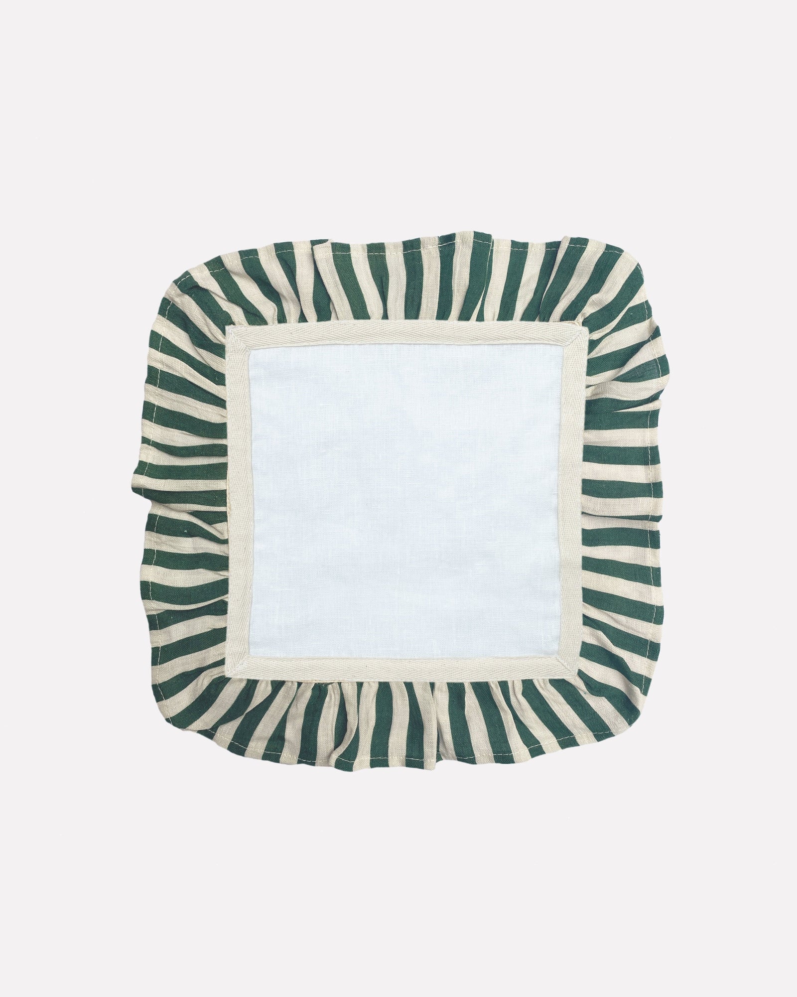 Emerald Candy Stripe - Set of 2 Napkins