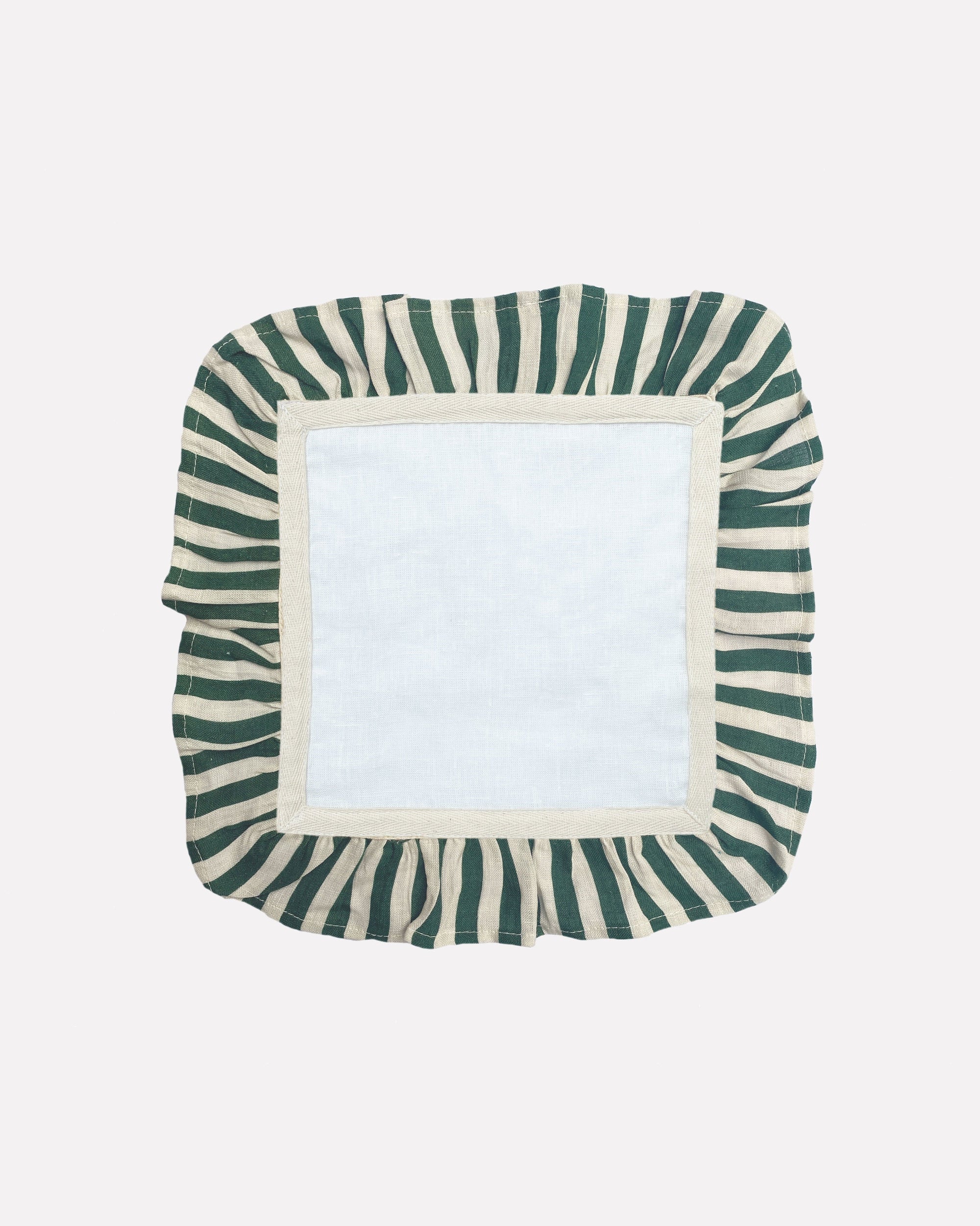 Emerald Candy Stripe - Set of 2 Napkins