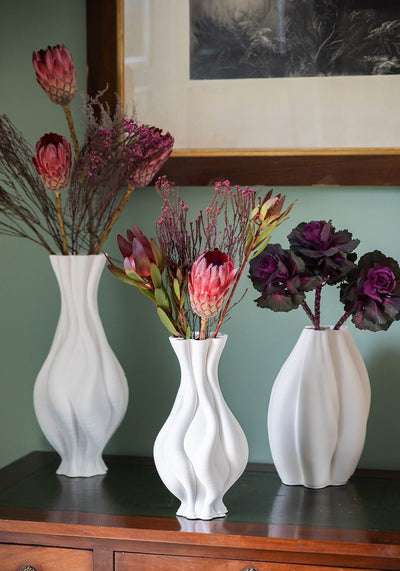 Emilie White Ceramic Vase - Casa by Josephine Jenno