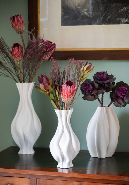 Emilie White Ceramic Vase - Casa by Josephine Jenno