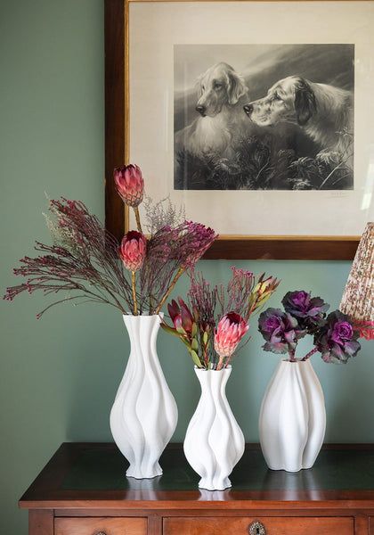 Emilie White Ceramic Vase - Casa by Josephine Jenno