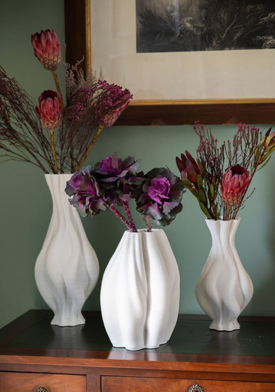 Emilie White Ceramic Vase - Casa by Josephine Jenno