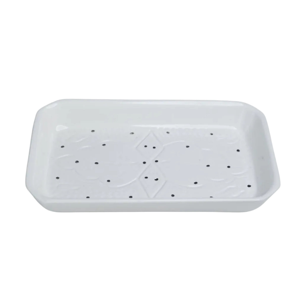 Rectangular Serving Tray - Silver Noor Imprint