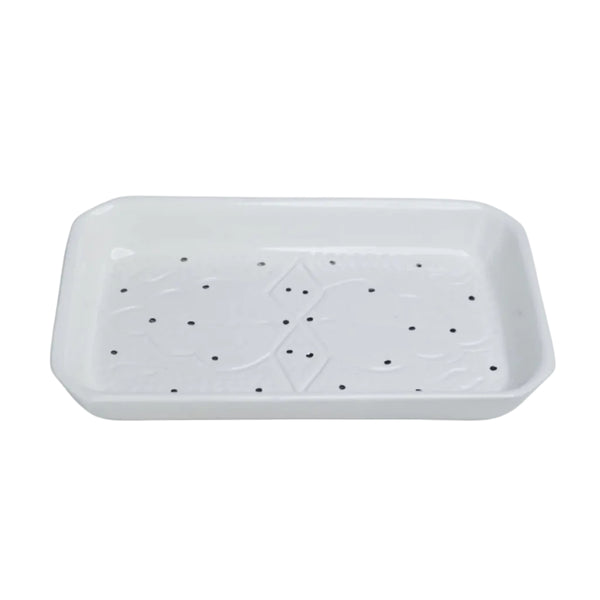 Rectangular Serving Tray - Silver Noor Imprint
