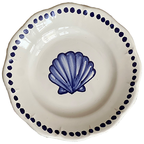 Estate Blue Shell Plate 16cm