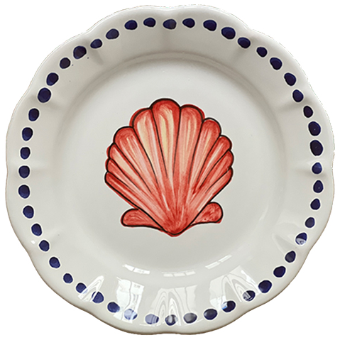 Estate Red Shell Plate 16cm