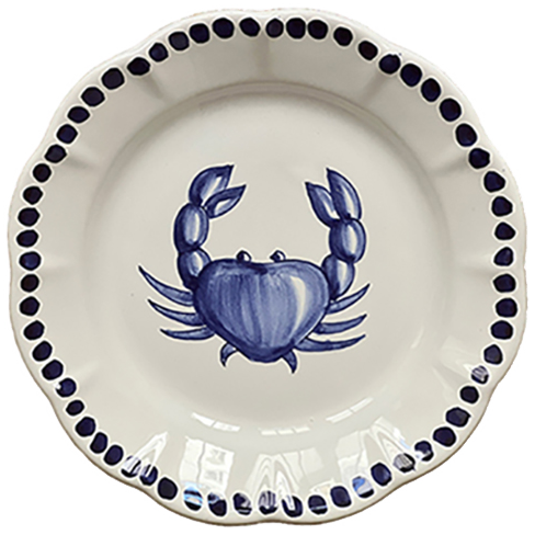 Estate Blue Crab Plate 16cm