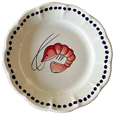 Estate Red Prawn Plate 20cm