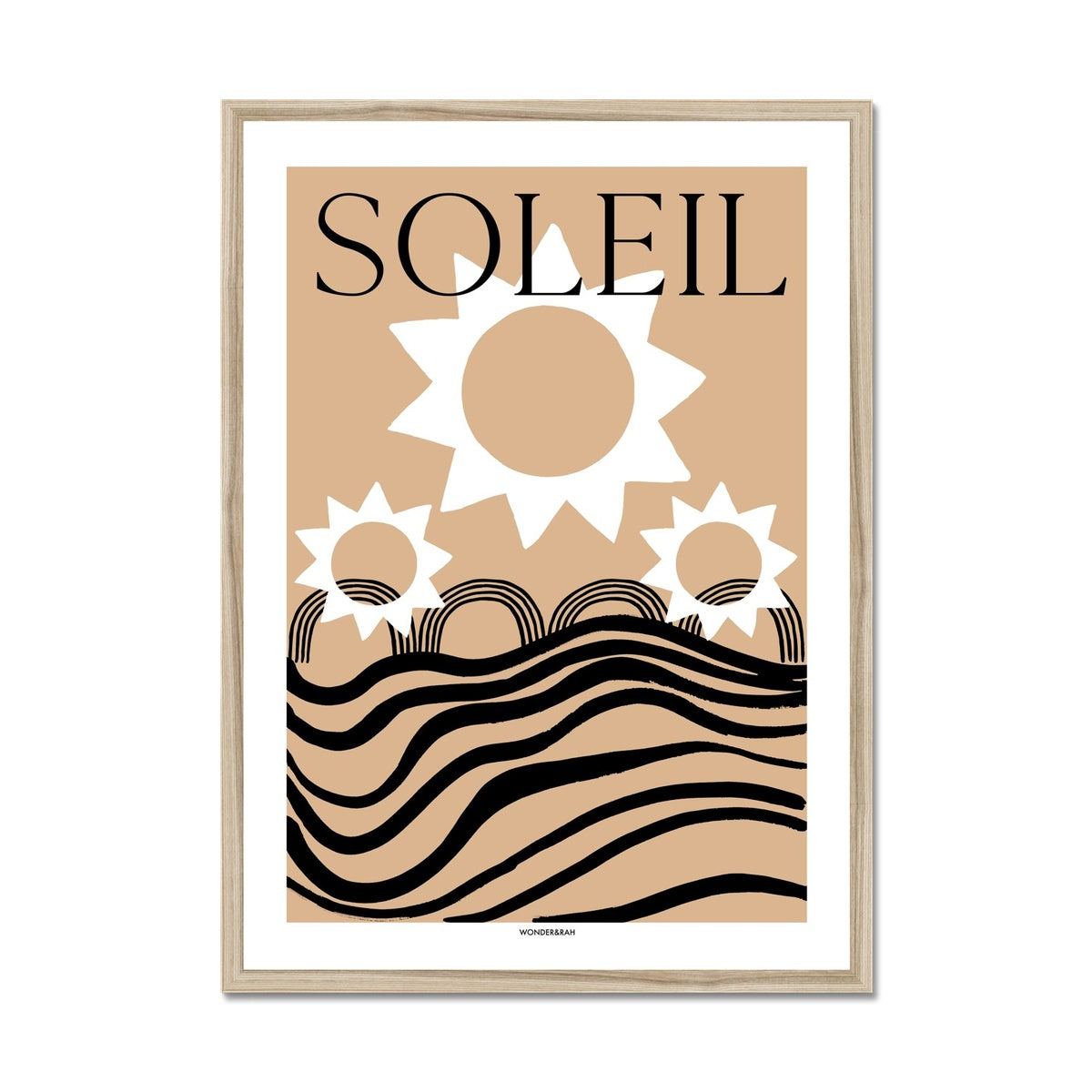 Soleil Abstract (Text) Print