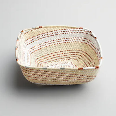 Square basket zulu wire - Ivory - Large - Photo 1