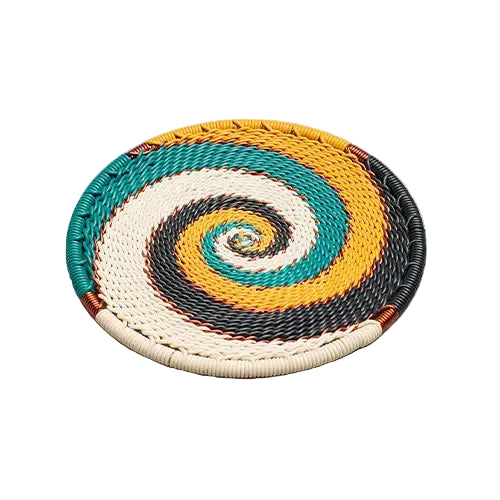 Hand Woven - Coaster - Set of 6 - Sanseveria - Small - Photo 1
