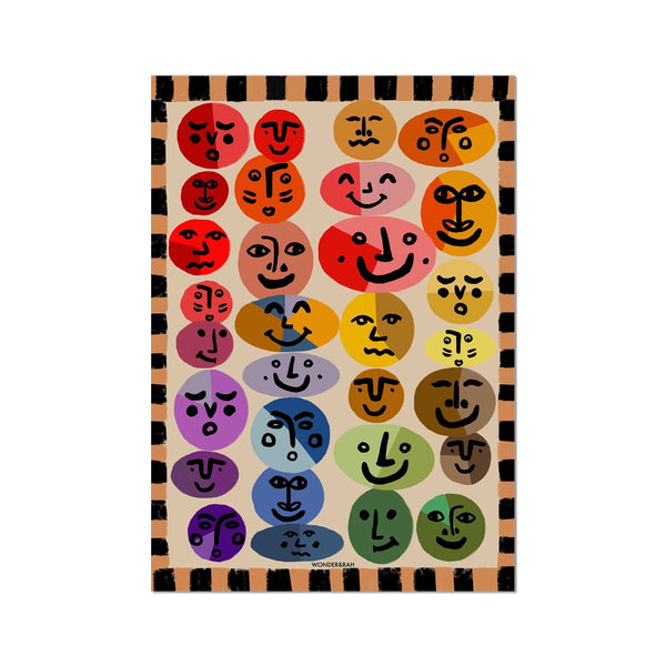 Faces Art Print