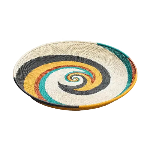 Hand Woven - Tray Round - Sanseveria - Medium - Photo 1