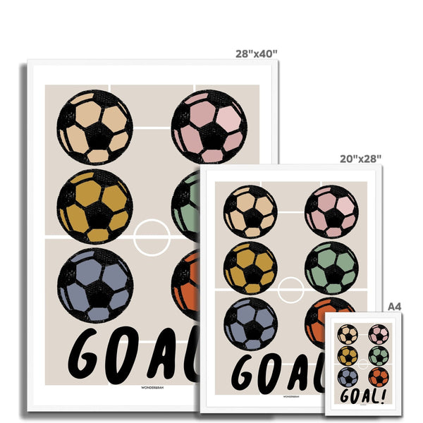 Muted Tones Goal! Children's Print