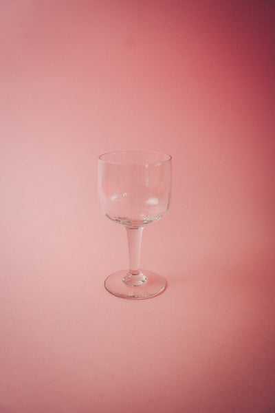 Four Faceted Wineglasses