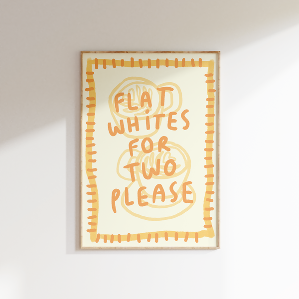 Flat Whites For Two Print