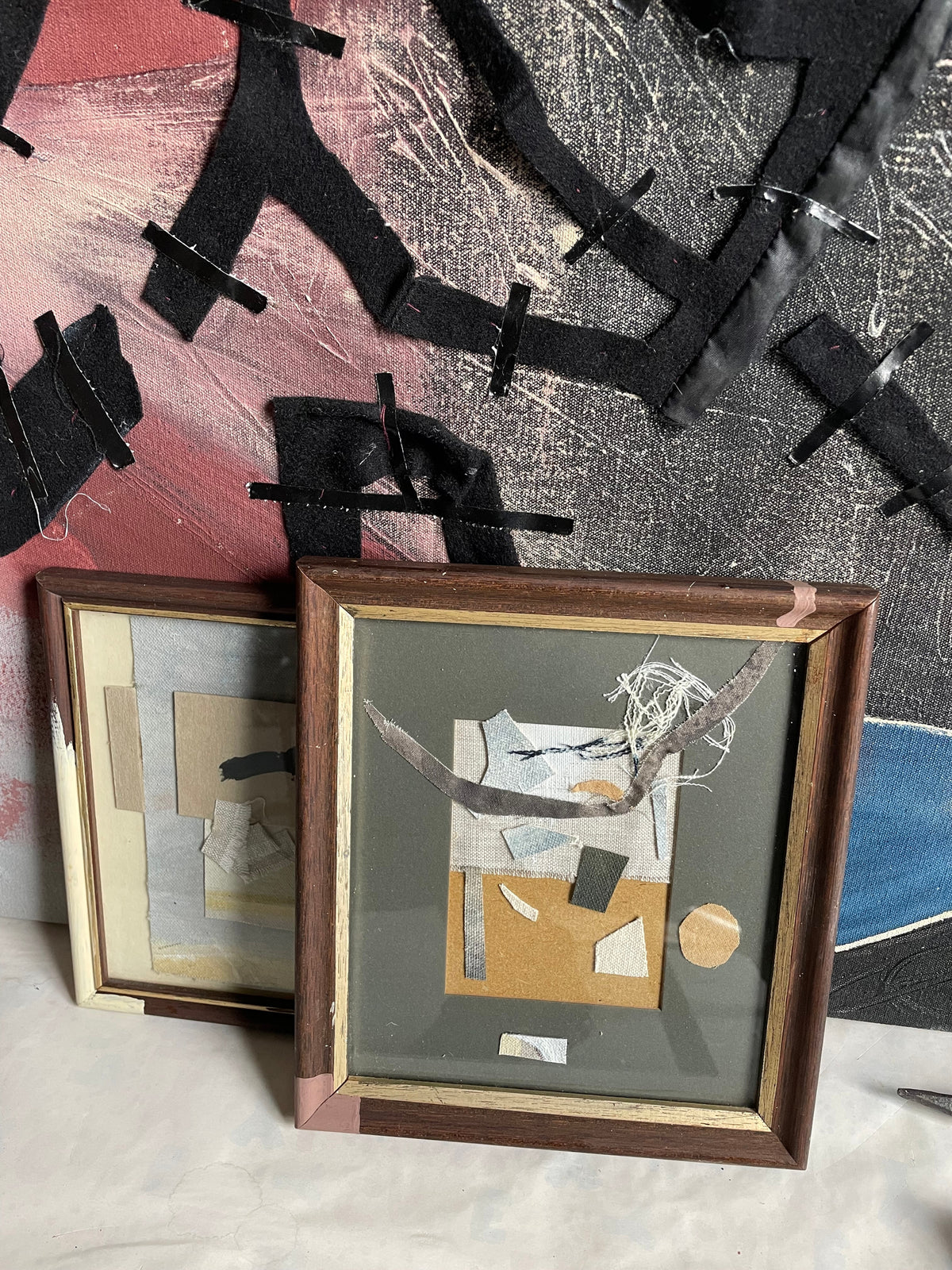 Rescued Frame 1-Adriana Jaros-Reurposed framed found at my local charity shop and a collag