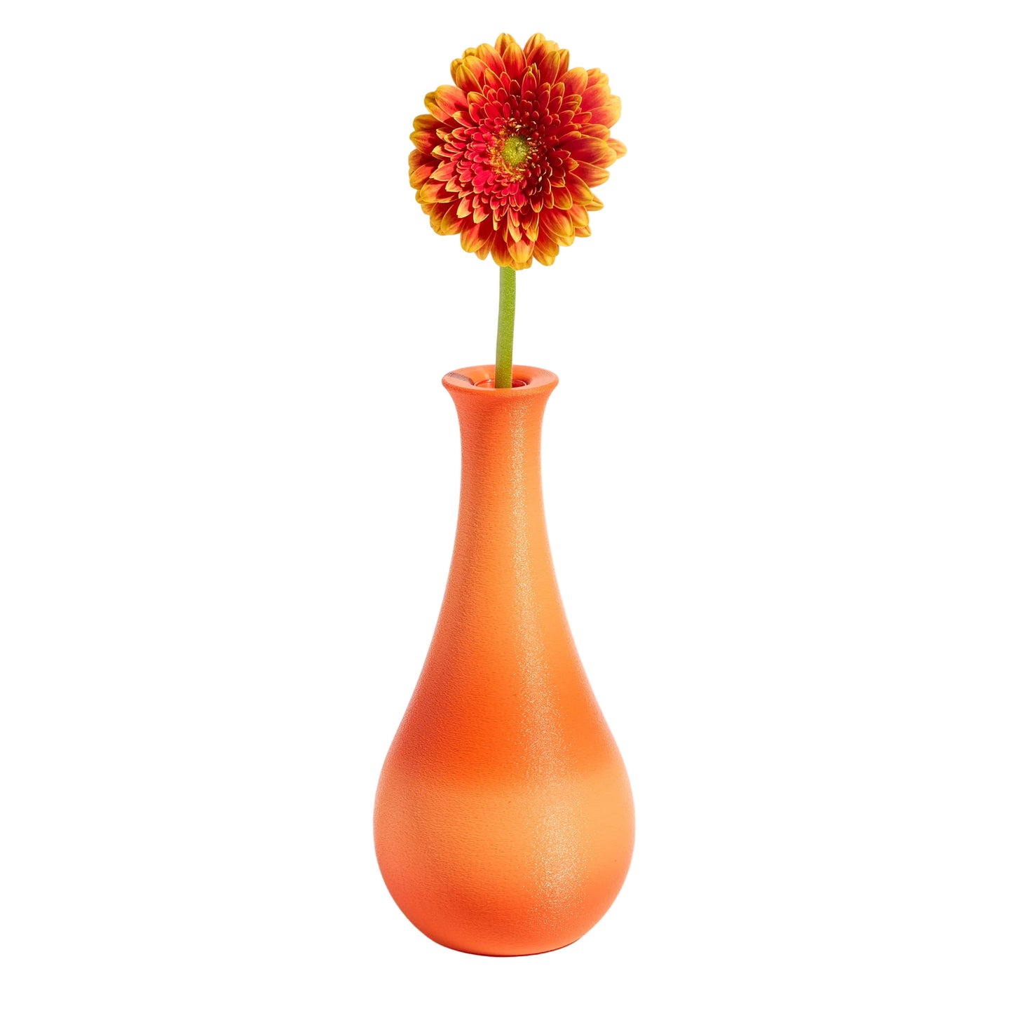 Teardrop Vase - Coral Orange